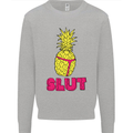 Pineapple Slut Funny Movie Theme Mens Sweatshirt Jumper Sports Grey
