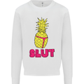 Pineapple Slut Funny Movie Theme Mens Sweatshirt Jumper White