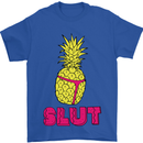Pineapple Slut Funny Movie Theme Mens T-Shirt Cotton Gildan Royal Blue