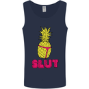 Pineapple Slut Funny Movie Theme Mens Vest Tank Top Navy Blue