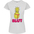 Pineapple Slut Funny Movie Theme Womens Petite Cut T-Shirt White