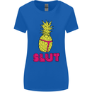 Pineapple Slut Funny Movie Theme Womens Wider Cut T-Shirt Royal Blue