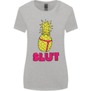 Pineapple Slut Funny Movie Theme Womens Wider Cut T-Shirt Sports Grey