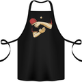 Ping Pong Hands Table Tennis Fancy Dress Cotton Apron 100% Organic Black