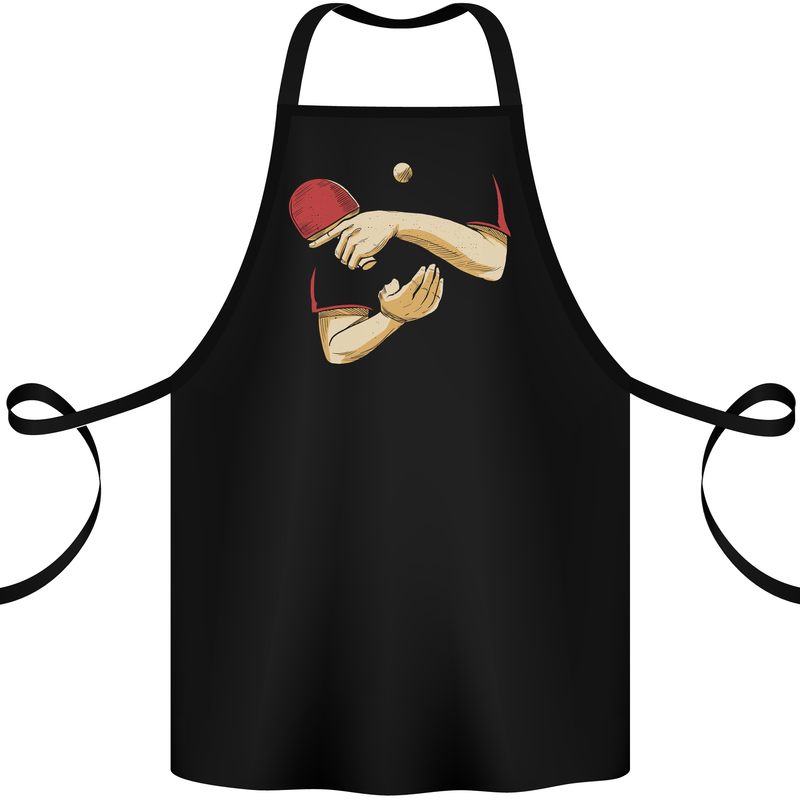 Ping Pong Hands Table Tennis Fancy Dress Cotton Apron 100% Organic Black