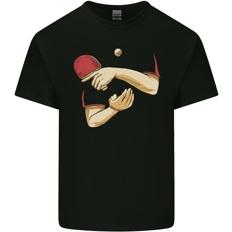 Ping Pong Hands Table Tennis Fancy Dress Kids T-Shirt Childrens Black