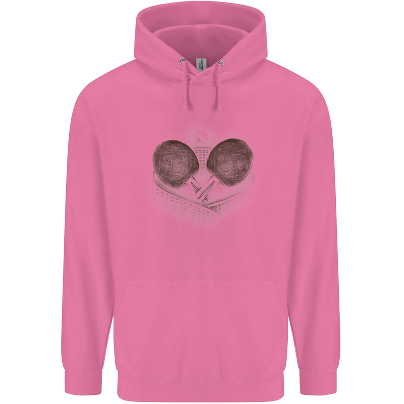 Ping Pong Sketch Table Tennis Set Childrens Kids Hoodie Azalea