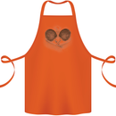 Ping Pong Sketch Table Tennis Set Cotton Apron 100% Organic Orange