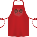 Ping Pong Sketch Table Tennis Set Cotton Apron 100% Organic Red