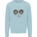 Ping Pong Sketch Table Tennis Set Kids Sweatshirt Jumper Light Blue