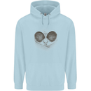 Ping Pong Sketch Table Tennis Set Mens 80% Cotton Hoodie Light Blue