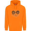 Ping Pong Sketch Table Tennis Set Mens 80% Cotton Hoodie Orange