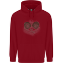 Ping Pong Sketch Table Tennis Set Mens 80% Cotton Hoodie Red