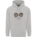 Ping Pong Sketch Table Tennis Set Mens 80% Cotton Hoodie Sports Grey