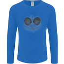 Ping Pong Sketch Table Tennis Set Mens Long Sleeve T-Shirt Royal Blue