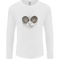 Ping Pong Sketch Table Tennis Set Mens Long Sleeve T-Shirt White