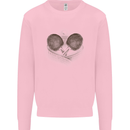 Ping Pong Sketch Table Tennis Set Mens Sweatshirt Jumper Light Pink