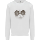 Ping Pong Sketch Table Tennis Set Mens Sweatshirt Jumper White