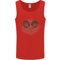 Ping Pong Sketch Table Tennis Set Mens Vest Tank Top Red