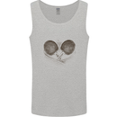 Ping Pong Sketch Table Tennis Set Mens Vest Tank Top Sports Grey