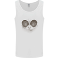 Ping Pong Sketch Table Tennis Set Mens Vest Tank Top White