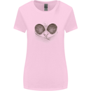 Ping Pong Sketch Table Tennis Set Womens Wider Cut T-Shirt Light Pink