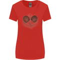 Ping Pong Sketch Table Tennis Set Womens Wider Cut T-Shirt Red