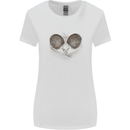 Ping Pong Sketch Table Tennis Set Womens Wider Cut T-Shirt White