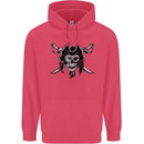 Pirate & Swords Skull Captain Jolly Roger Childrens Kids Hoodie Heliconia