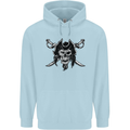Pirate & Swords Skull Captain Jolly Roger Childrens Kids Hoodie Light Blue