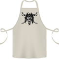 Pirate & Swords Skull Captain Jolly Roger Cotton Apron 100% Organic Natural