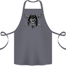 Pirate & Swords Skull Captain Jolly Roger Cotton Apron 100% Organic Steel