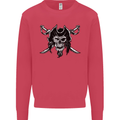 Pirate & Swords Skull Captain Jolly Roger Kids Sweatshirt Jumper Heliconia