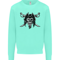 Pirate & Swords Skull Captain Jolly Roger Kids Sweatshirt Jumper Peppermint