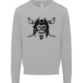 Pirate & Swords Skull Captain Jolly Roger Mens Sweatshirt Jumper Sports Grey