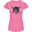 Pirate & Swords Skull Captain Jolly Roger Womens Petite Cut T-Shirt Azalea