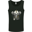 Piston Skull Motorcycle Motorbike Biker Mens Vest Tank Top Black