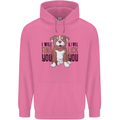 Pitbull I Will Find and Lick You Funny Mens 80% Cotton Hoodie Azelea