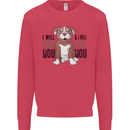 Pitbull I Will Find and Lick You Funny Mens Sweatshirt Jumper Heliconia