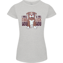 Pitbull I Will Find and Lick You Funny Womens Petite Cut T-Shirt Sports Grey