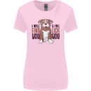 Pitbull I Will Find and Lick You Funny Womens Wider Cut T-Shirt Light Pink