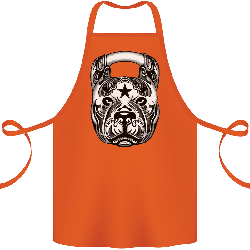 Pitbull Kettlebell Gym Training Top Workout Cotton Apron 100% Organic Orange