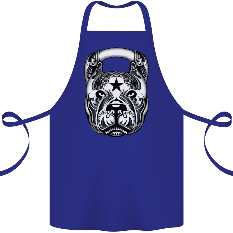 Pitbull Kettlebell Gym Training Top Workout Cotton Apron 100% Organic Royal Blue
