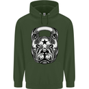 Pitbull Kettlebell Gym Training Top Workout Mens 80% Cotton Hoodie Forest Green