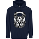 Pitbull Kettlebell Gym Training Top Workout Mens 80% Cotton Hoodie Navy Blue