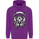 Pitbull Kettlebell Gym Training Top Workout Mens 80% Cotton Hoodie Purple