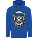 Pitbull Kettlebell Gym Training Top Workout Mens 80% Cotton Hoodie Royal Blue
