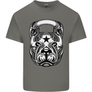 Pitbull Kettlebell Gym Training Top Workout Mens Cotton T-Shirt Tee Top Charcoal