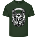 Pitbull Kettlebell Gym Training Top Workout Mens Cotton T-Shirt Tee Top Forest Green