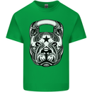Pitbull Kettlebell Gym Training Top Workout Mens Cotton T-Shirt Tee Top Irish Green
